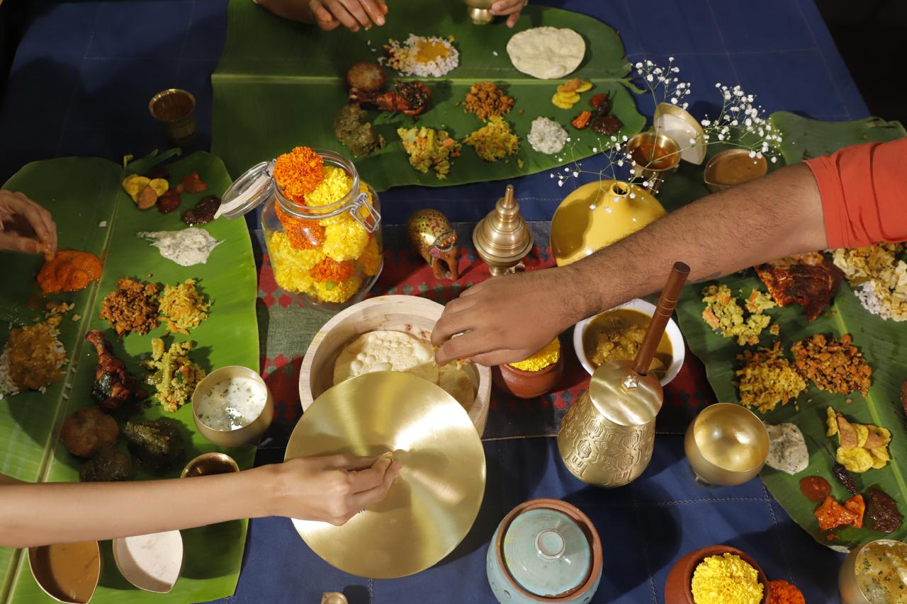 Traditional Onam Sadya feast