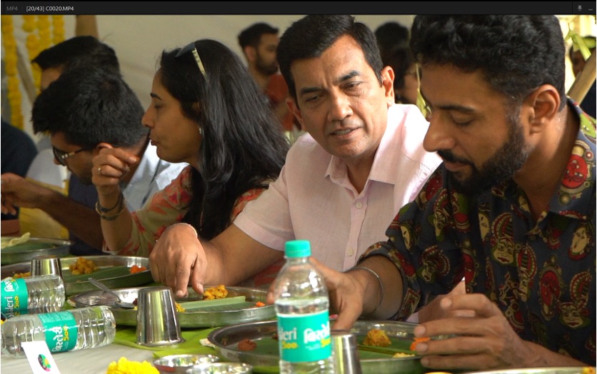 Guests enjoying a meal
